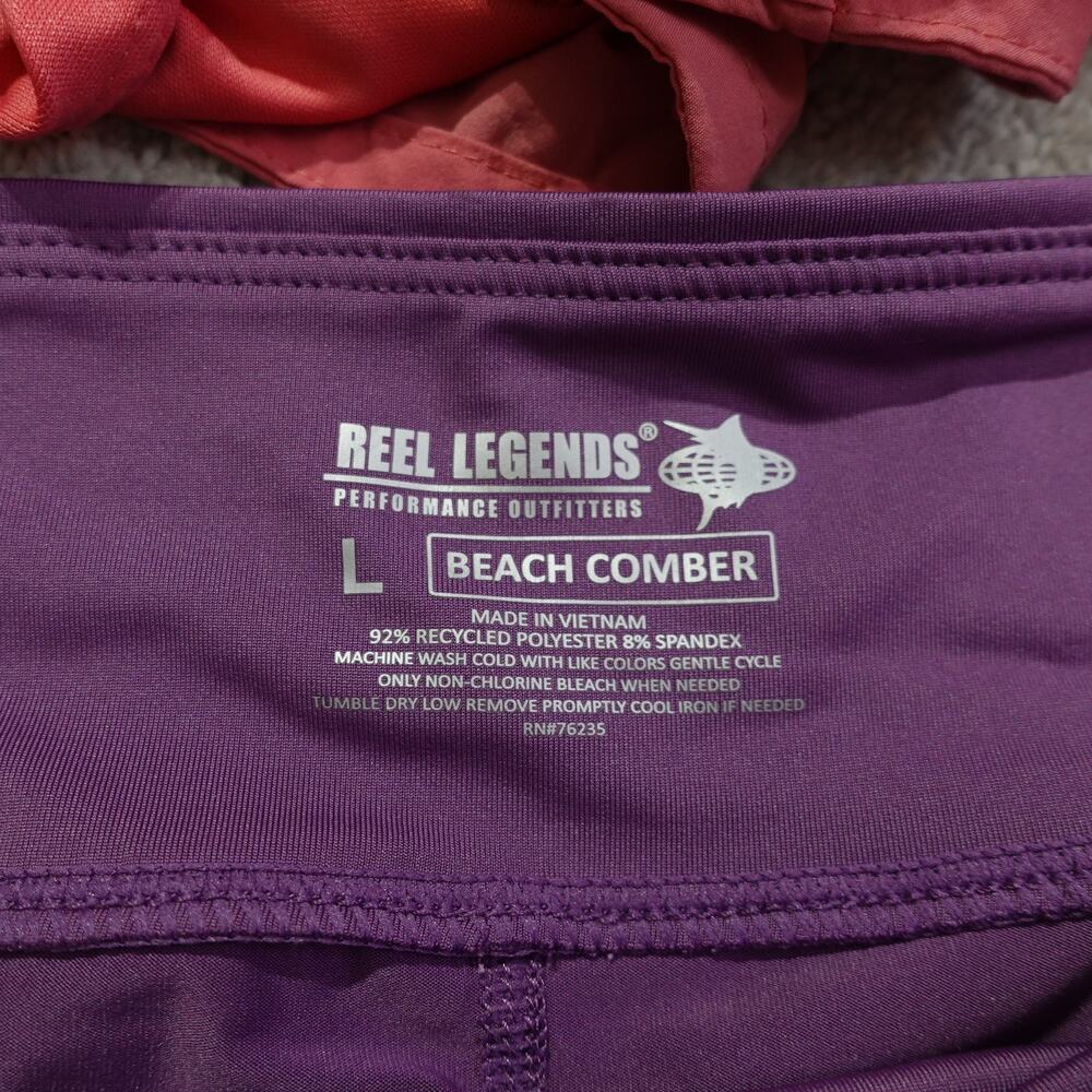 Lot of 3 Reebok / Lab Joy / Reel Legends Shorts & Skirt Elastic Waist Size L-XL - Picture 11 of 13
